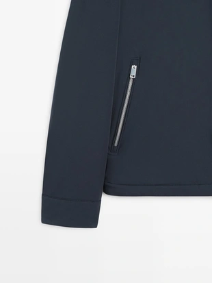 Куртка короткая с деталями кармана- Заказать в России