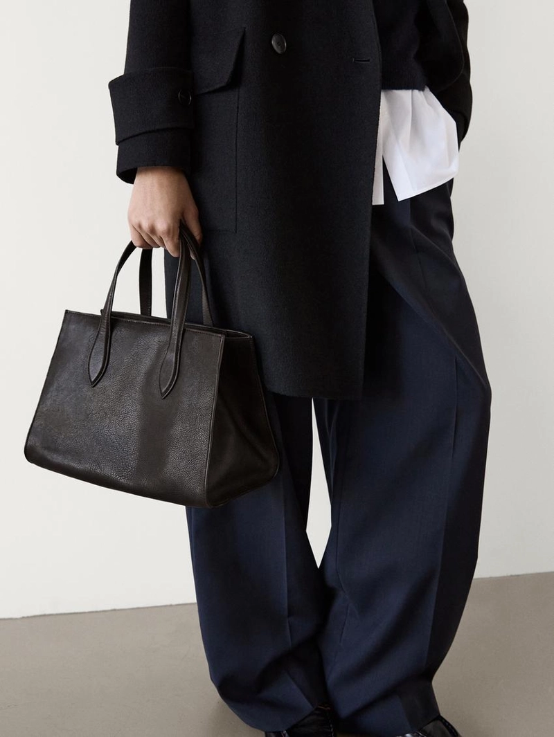 Сумка мини из кожи нубука