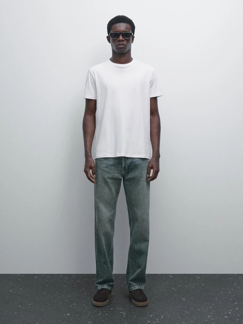 Футболка из 100% мерсеризованного хлопка