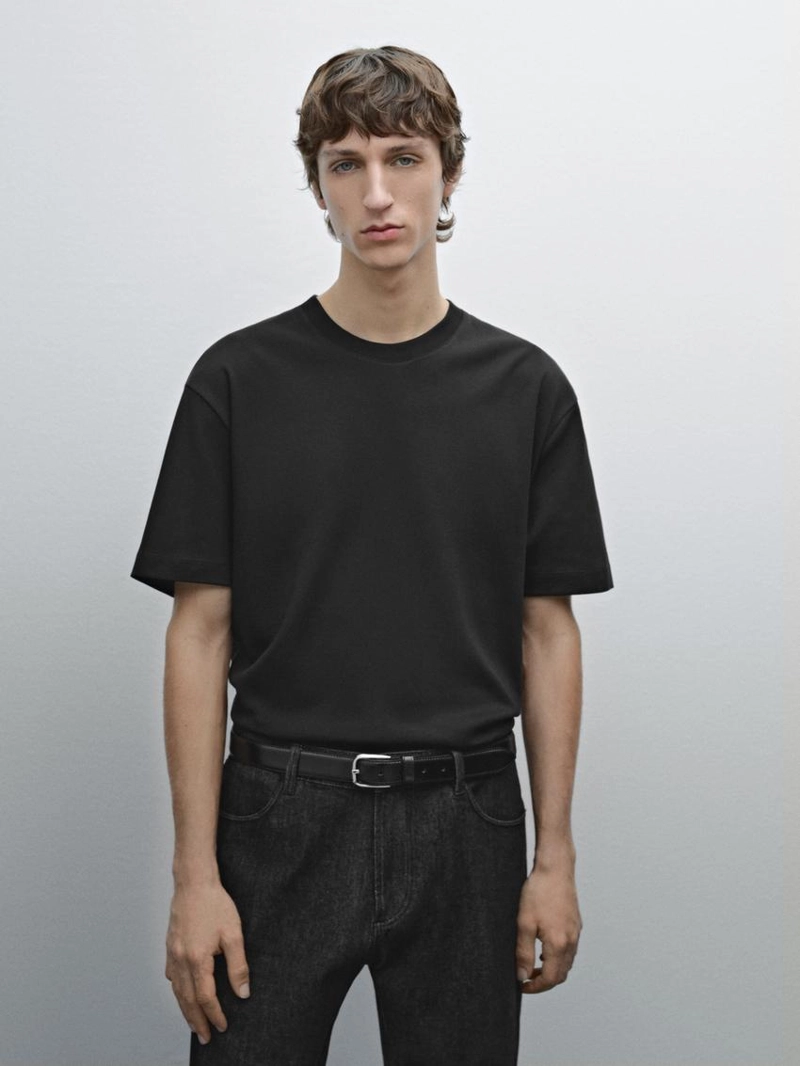 Футболка из 100% хлопка средней плотности