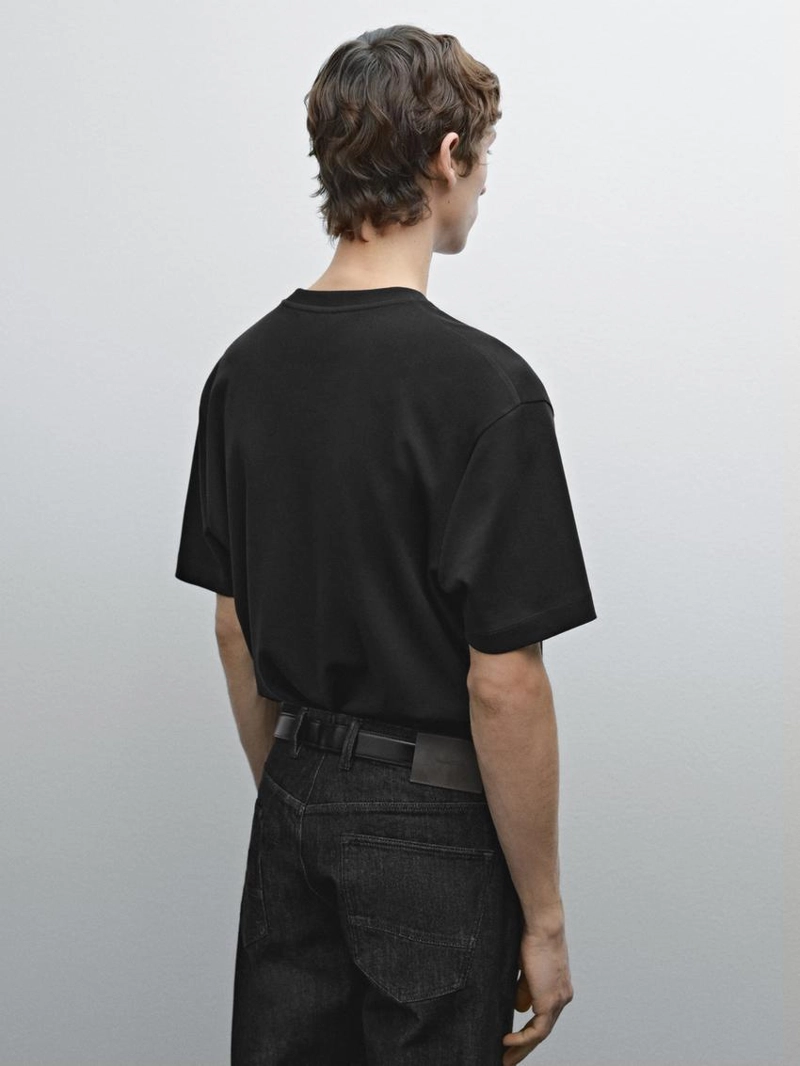 Футболка из 100% хлопка средней плотности