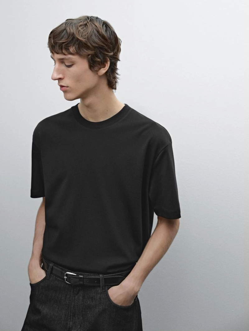 Футболка из 100% хлопка средней плотности