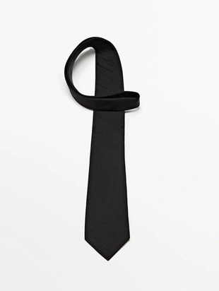 Галстук из твила с хлопком и шелком- Заказать в России