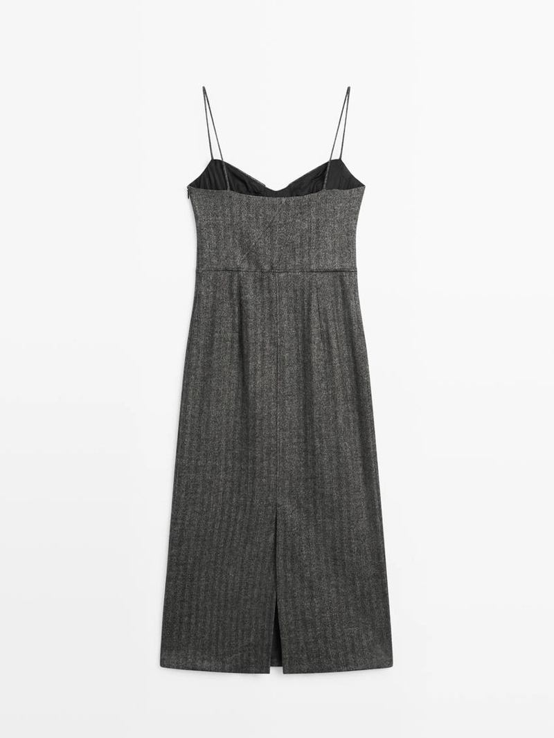 Платье-мини с бретелями