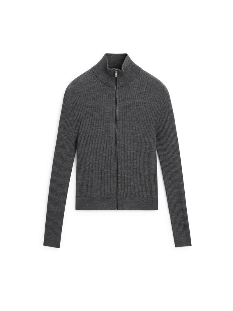 Кардиган из шерсти на молнии