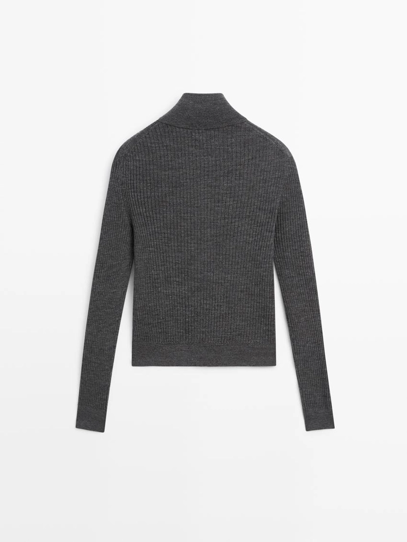 Кардиган из шерсти на молнии