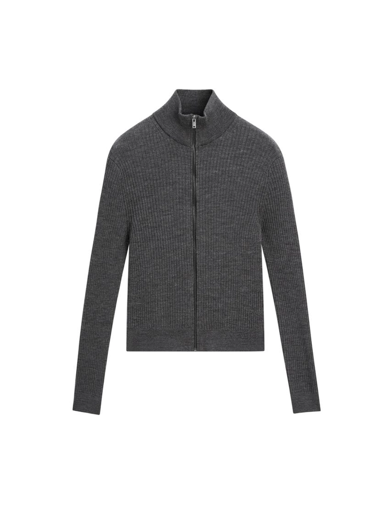 Кардиган из шерсти на молнии