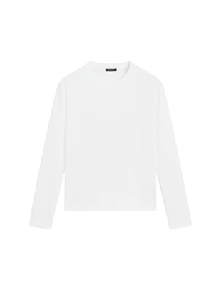 Футболка с длинным рукавом из интерлока 100% хлопок- Заказать в России