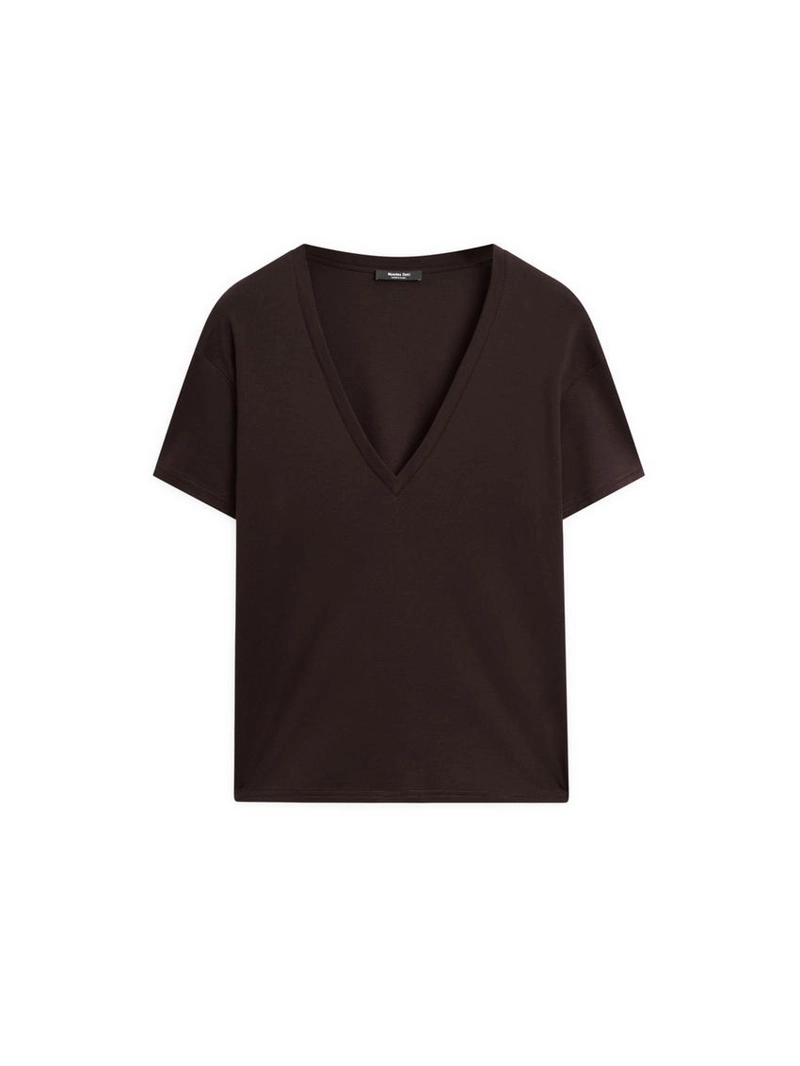 Футболка с v-образным вырезом из гарезита