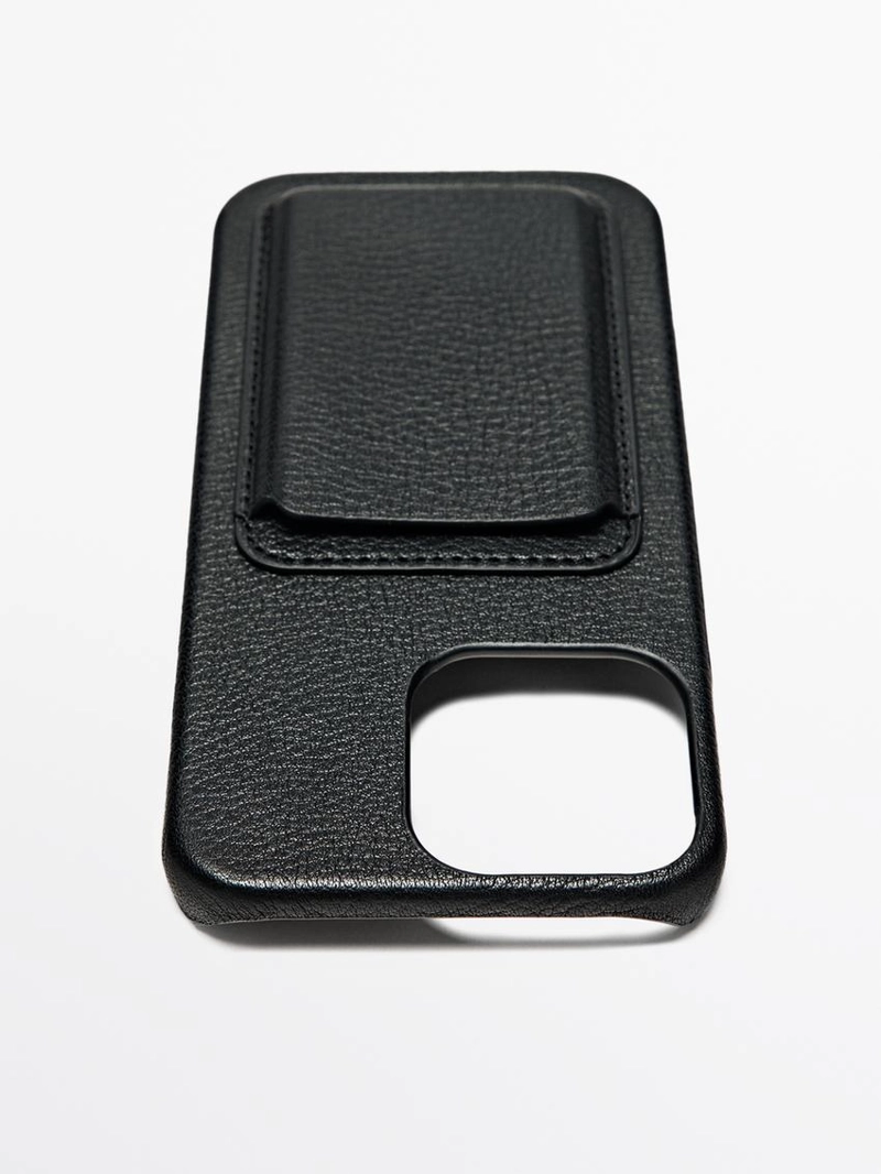 Чехол для iphone pro max из натуральной кожи наппа