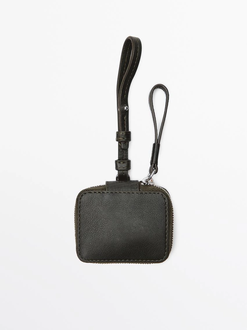 Чехол для наушников airpods из натуральной кожи наппа