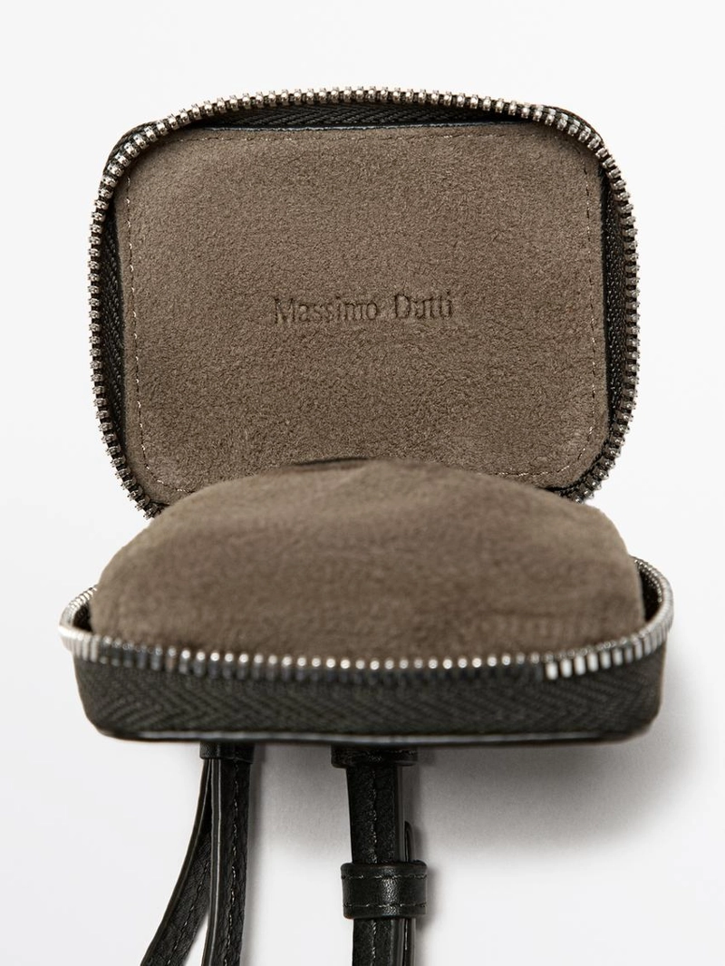 Чехол для наушников airpods из натуральной кожи наппа