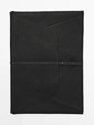 Чехол для ноутбука из кожи коровы с отделкой нубук- Заказать в России