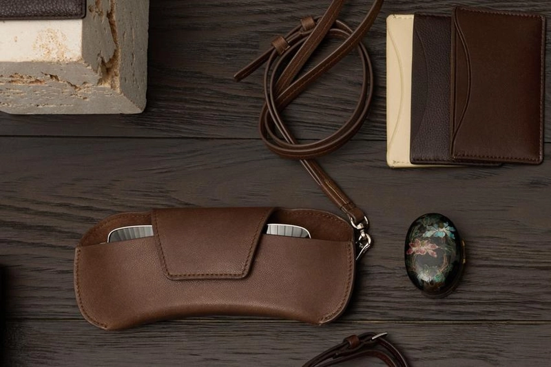 Футляр для очков из натуральной кожи нэппа