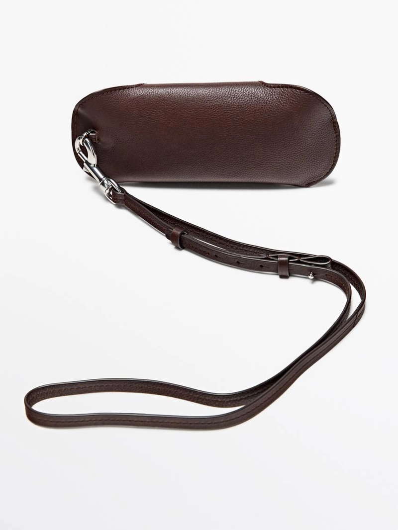 Футляр для очков из натуральной кожи нэппа