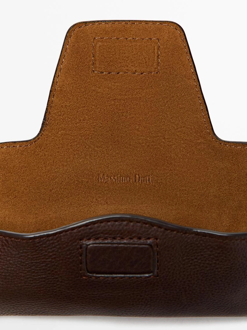 Футляр для очков из натуральной кожи нэппа