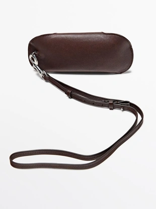 Футляр для очков из натуральной кожи нэппа- Заказать в России