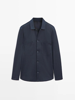 Овершерт с пуговичными карманами- Заказать в России