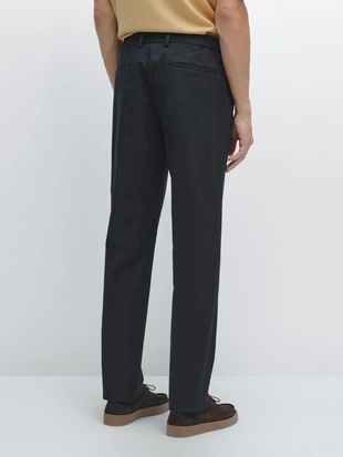 Брюки SLIM FIT с эластичным боковым деталем- Заказать в России