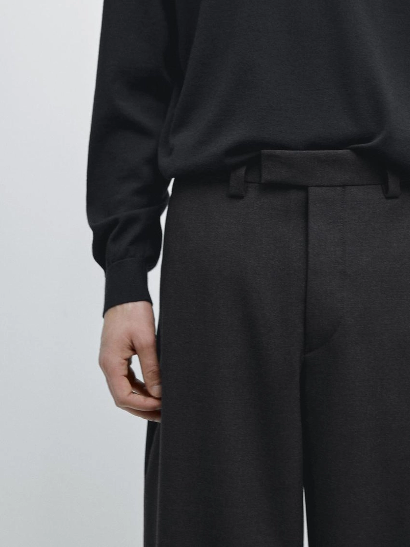 Брюки костюмные из 100% шерсти