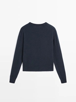 Свитер с круглым вырезом из шерстяной смеси- Заказать в России