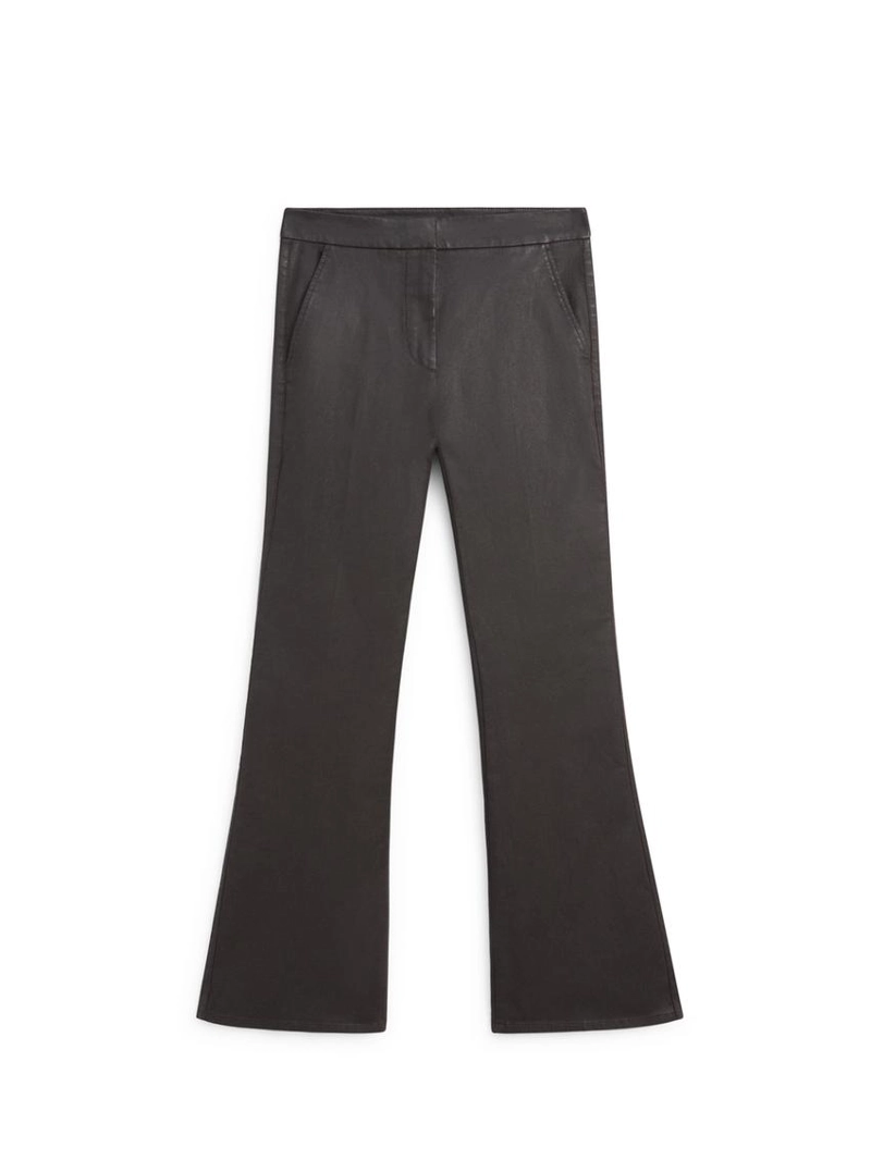 Брюки waxed flare fit