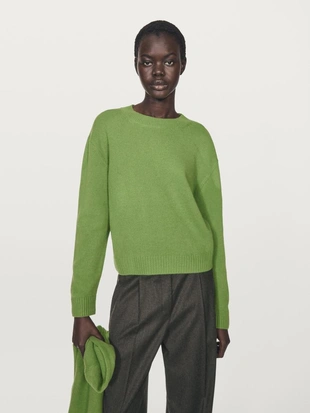 Свитер с круглым вырезом из шерстяной смеси- Заказать в России