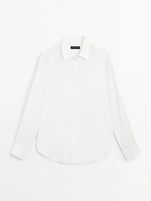 Рубашка на пуговицах с воротником- Заказать в России