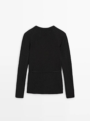 Футболка с деталью галстука- Заказать в России