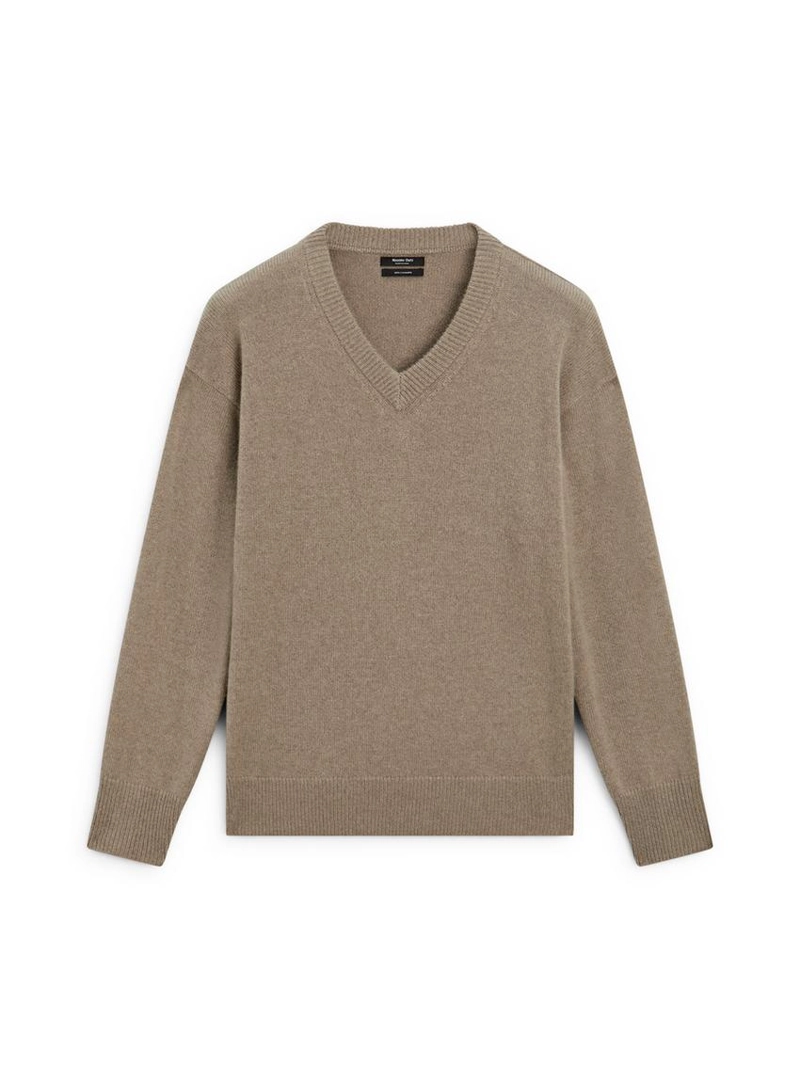 Свитер с v-образным вырезом из 100% кашемира