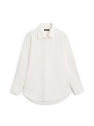 Рубашка из 100% хлопка с пуговицами- Заказать в России