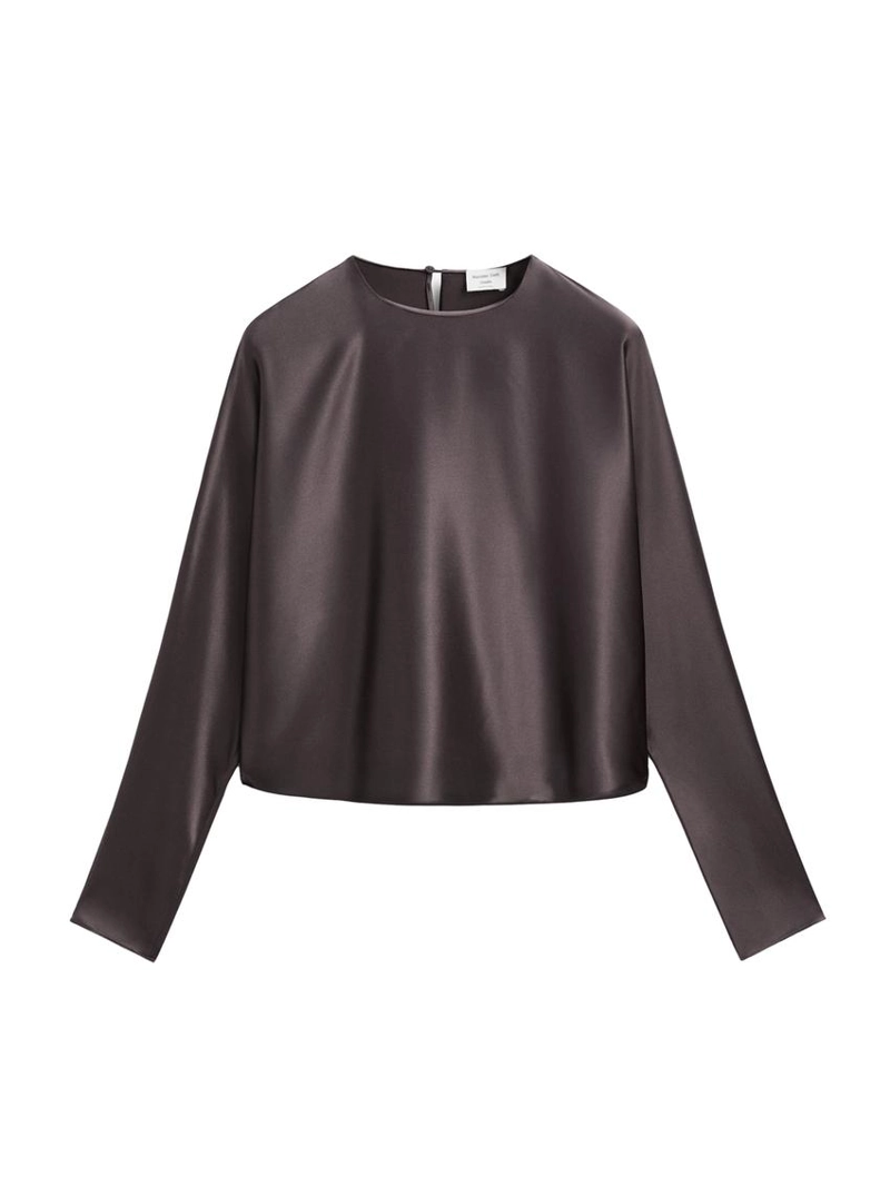 Блузка с короткими рукавами и летучая мышь - studio из 100% шелка