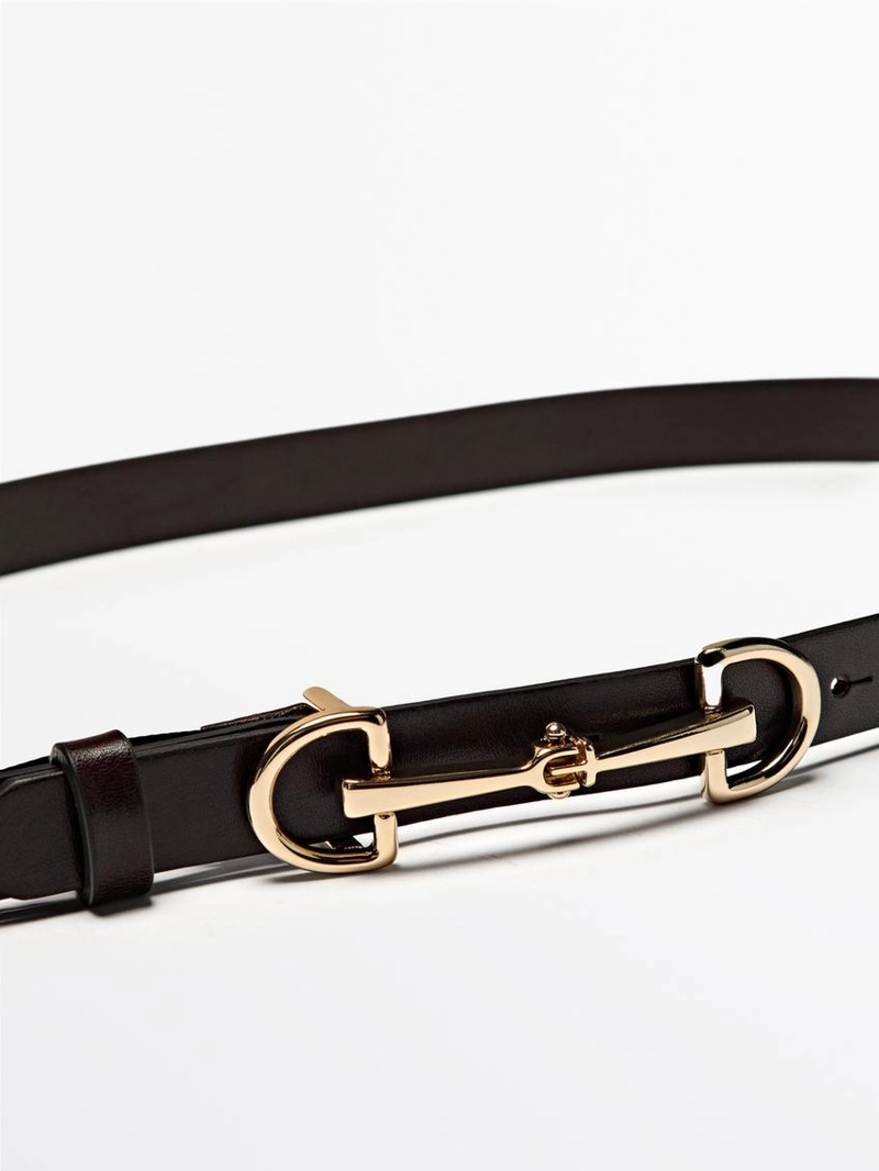 Ремень из кожи нубука эквестриан