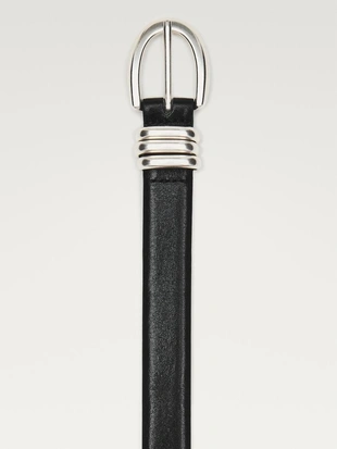 Ремень из натуральной кожи наппа с металлическим деталем- Заказать в России