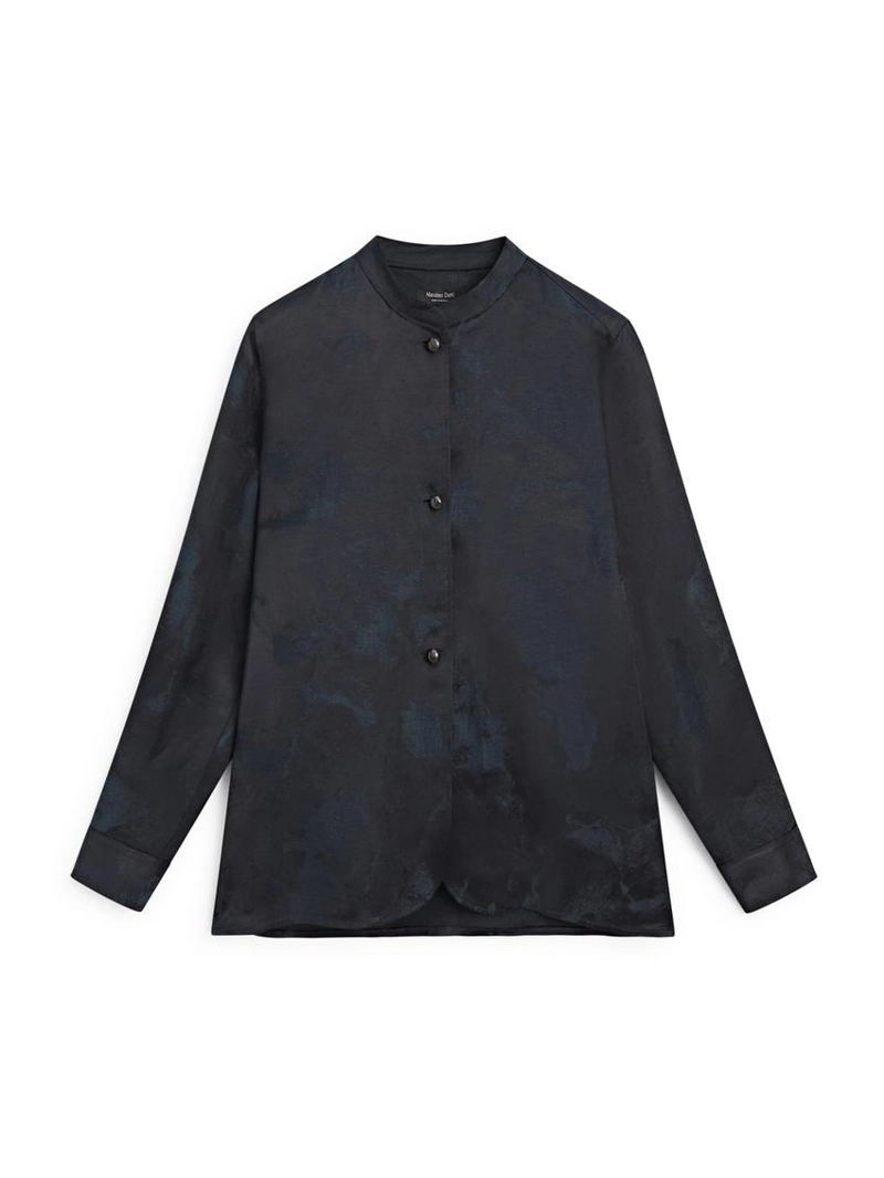 Рубашка с жаккардовым узором и свободным кроем