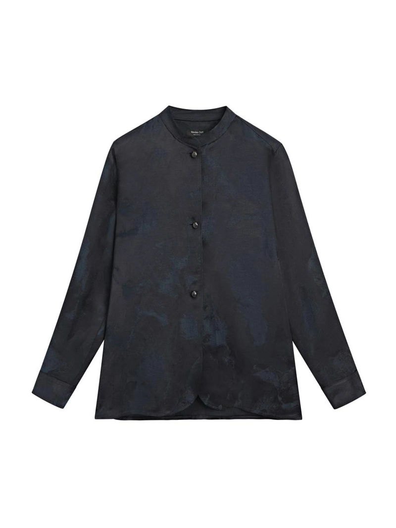 Рубашка с жаккардовым узором и свободным кроем