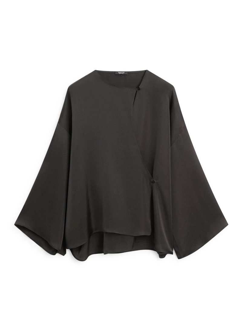 Рубашка с завязкой в стиле драпировки