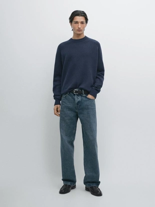 Свитер с рукавами реглан из 100% шерсти- Заказать в России