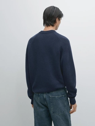 Свитер с рукавами реглан из 100% шерсти- Заказать в России