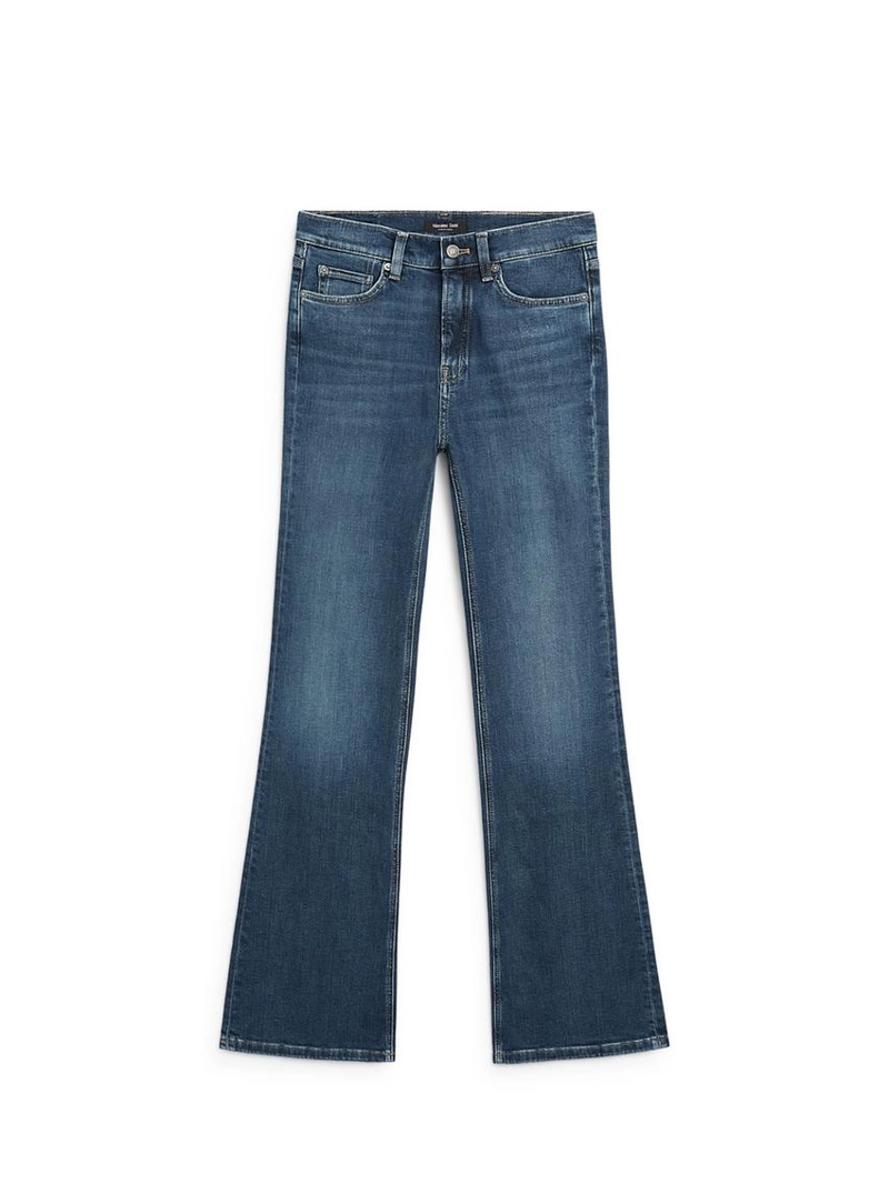 Джинсы с узкими брючинами и разрезом от massimo dutti