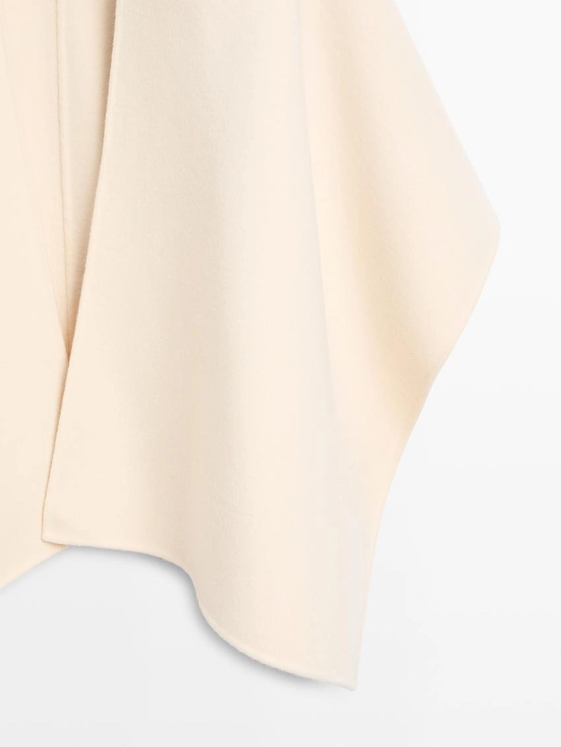 Плащ из шерстяной смеси с фактурой фетра