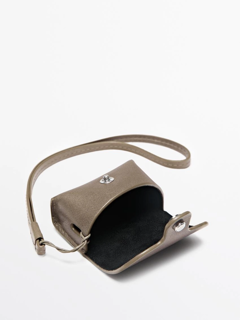 Чехол для airpods из натуральной кожи nappa