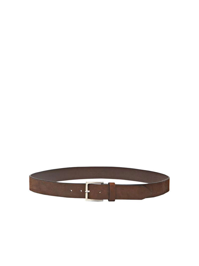 Кожанный пояс с квадратной пряжкой