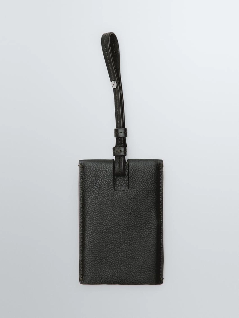 Бирка для путешествий из натуральной кожи наппа