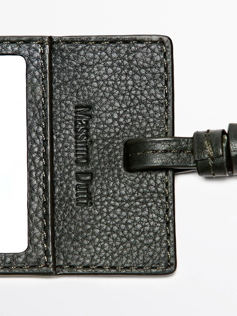 Бирка для путешествий из натуральной кожи наппа