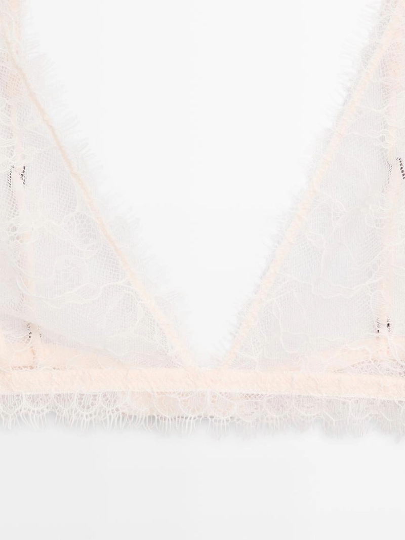 Кружевной лиф с эффектом потертости