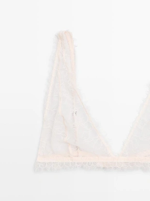 Кружевной лиф с эффектом потертости- Заказать в России