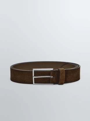 Ремень с пряжкой из никеля и мягкой натуральной кожи- Заказать в России