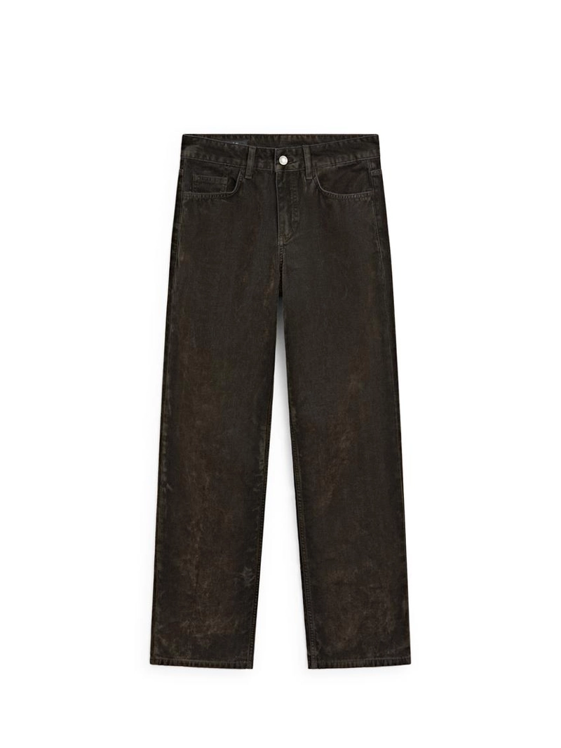 Джинсы прямого кроя с низкой посадкой massimo dutti