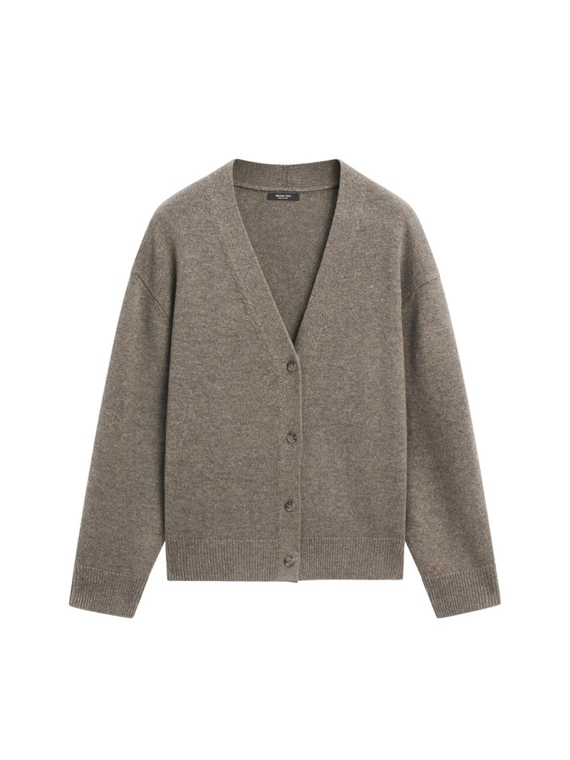 Кардиган с v-образным вырезом из шерстяной смеси